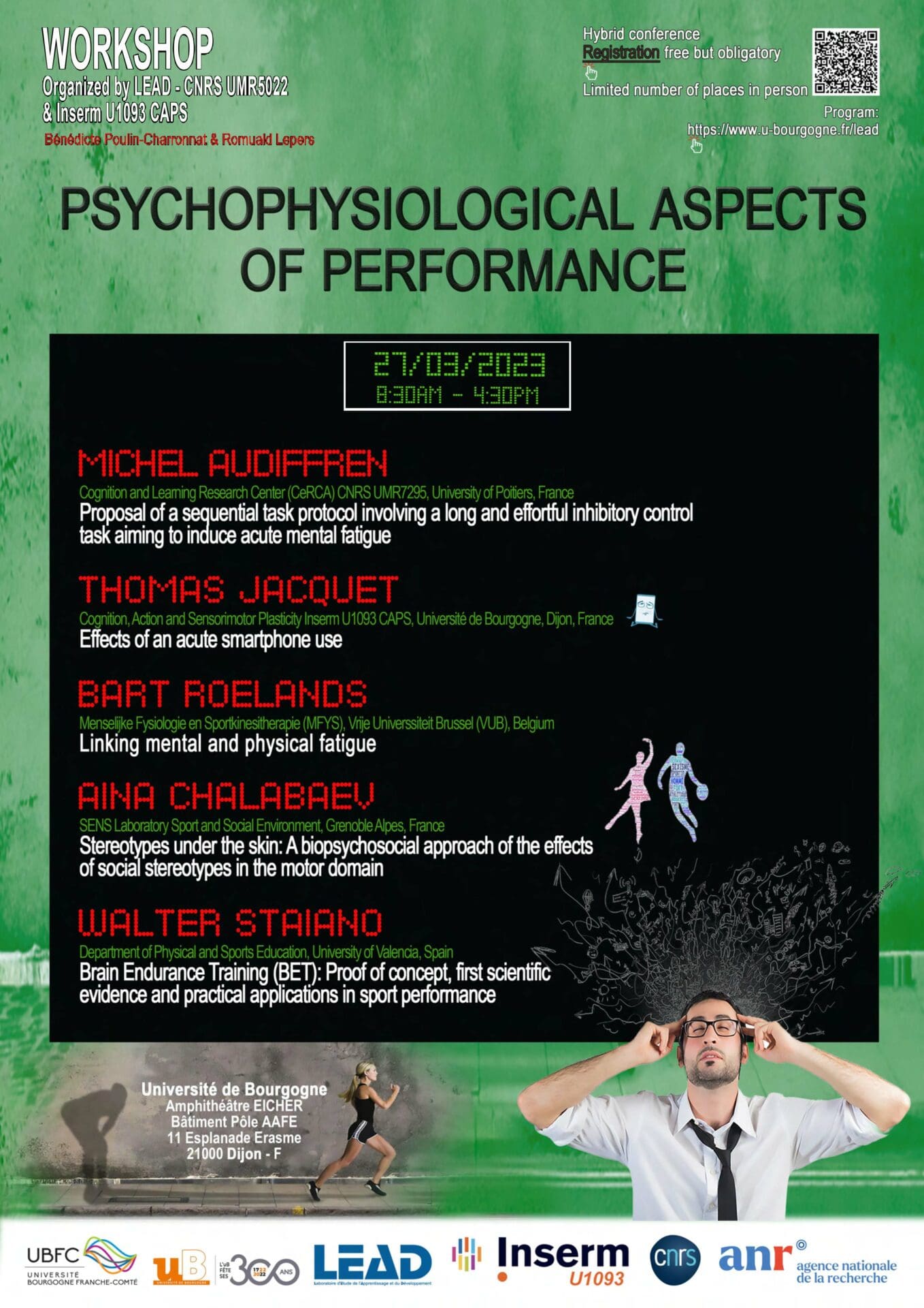 Workshop DIJON 27 mars 2023 CAPS-LEAD : Aspects psychophysiologiques de la performance